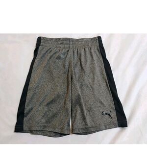 Puma Kids Gray and Black Sports Shorts